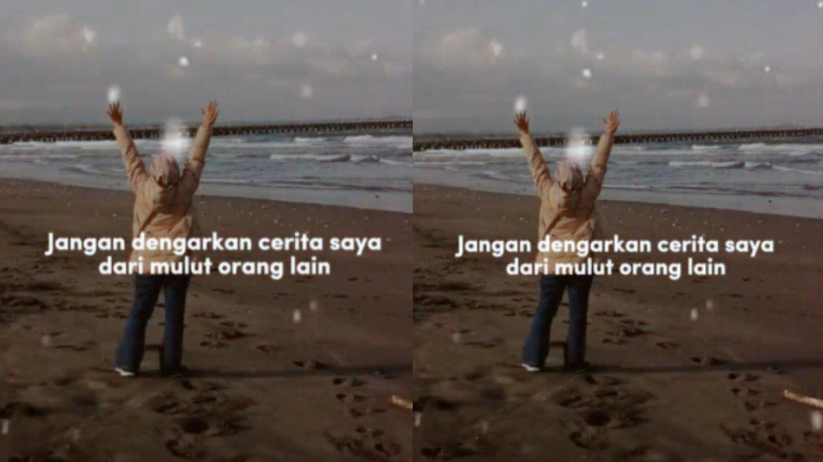 Amy Qanita repost video tentang jangan mudah percaya cerita dari orang lain