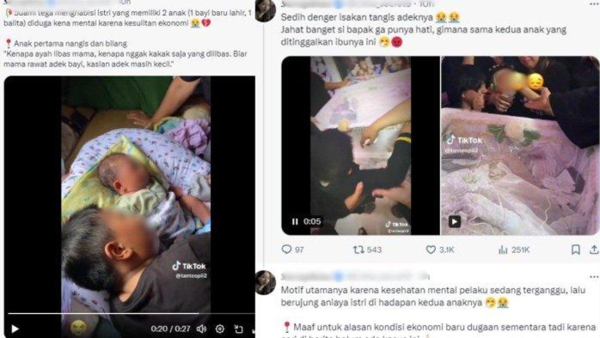 Anak korban suami bacok istri di Minahasa Selatan menangis ratapi nasib adiknya yang masih bayi