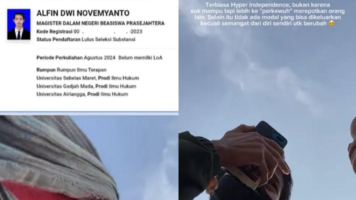 Anak pemulung beri kejutan ke ibunya bahwa ia mendapat beasiswa S2.