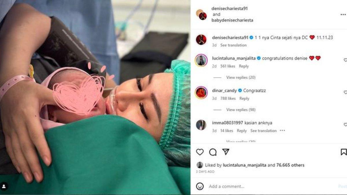 Anak yang dilahirkan Denise Chariesta