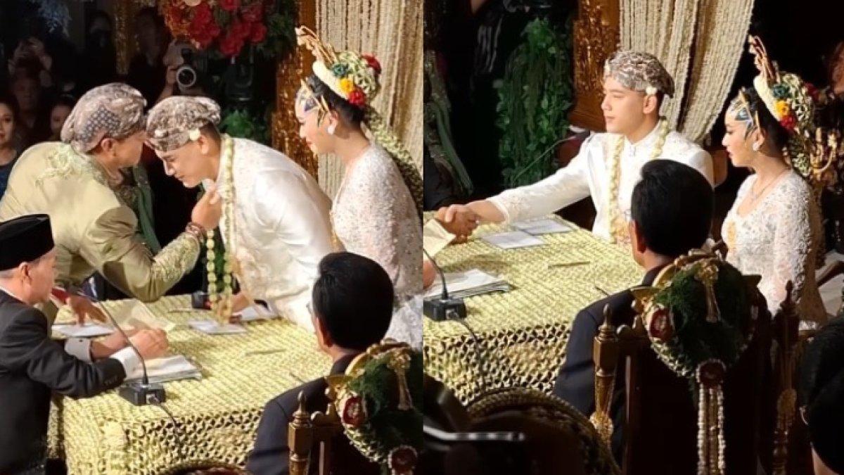 Andika Perkasa selaku wali nikah dan Sri Sultan Hamengkubuwono X jadi saksi pernikahan.