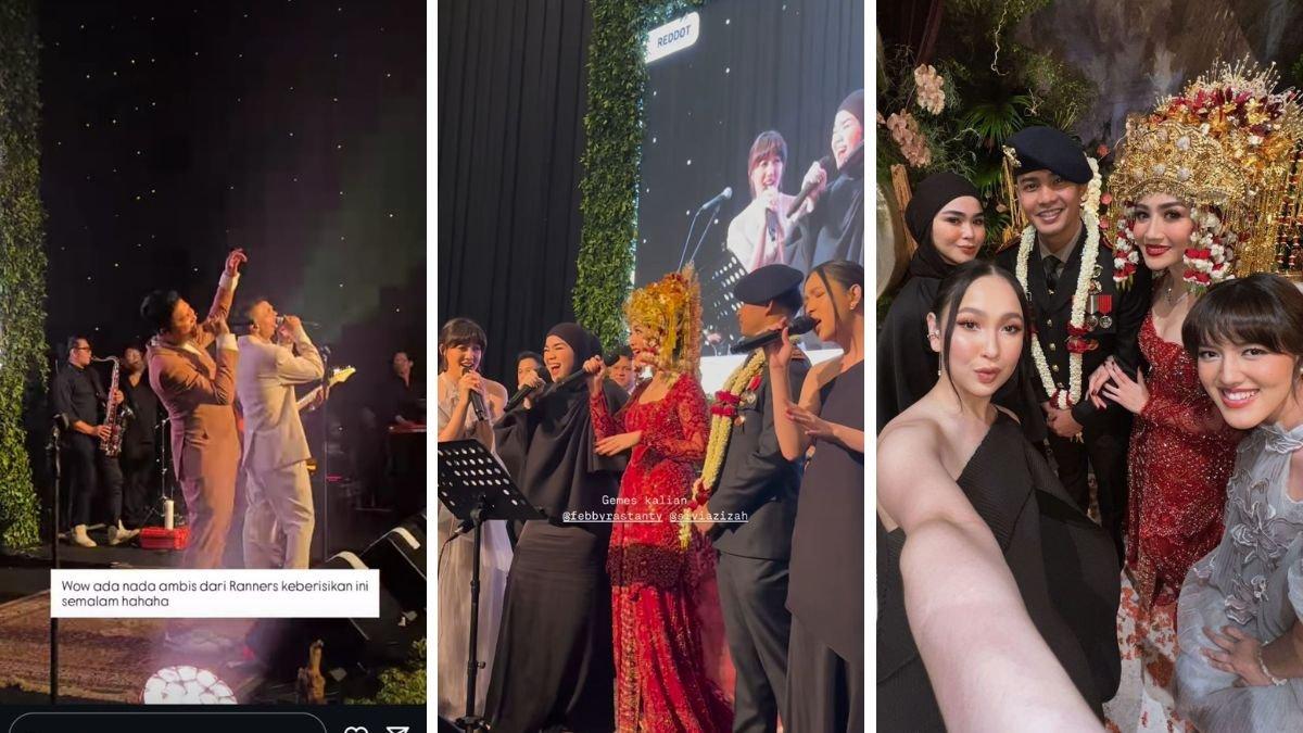 Anggota Blink hadir dan menyanyi