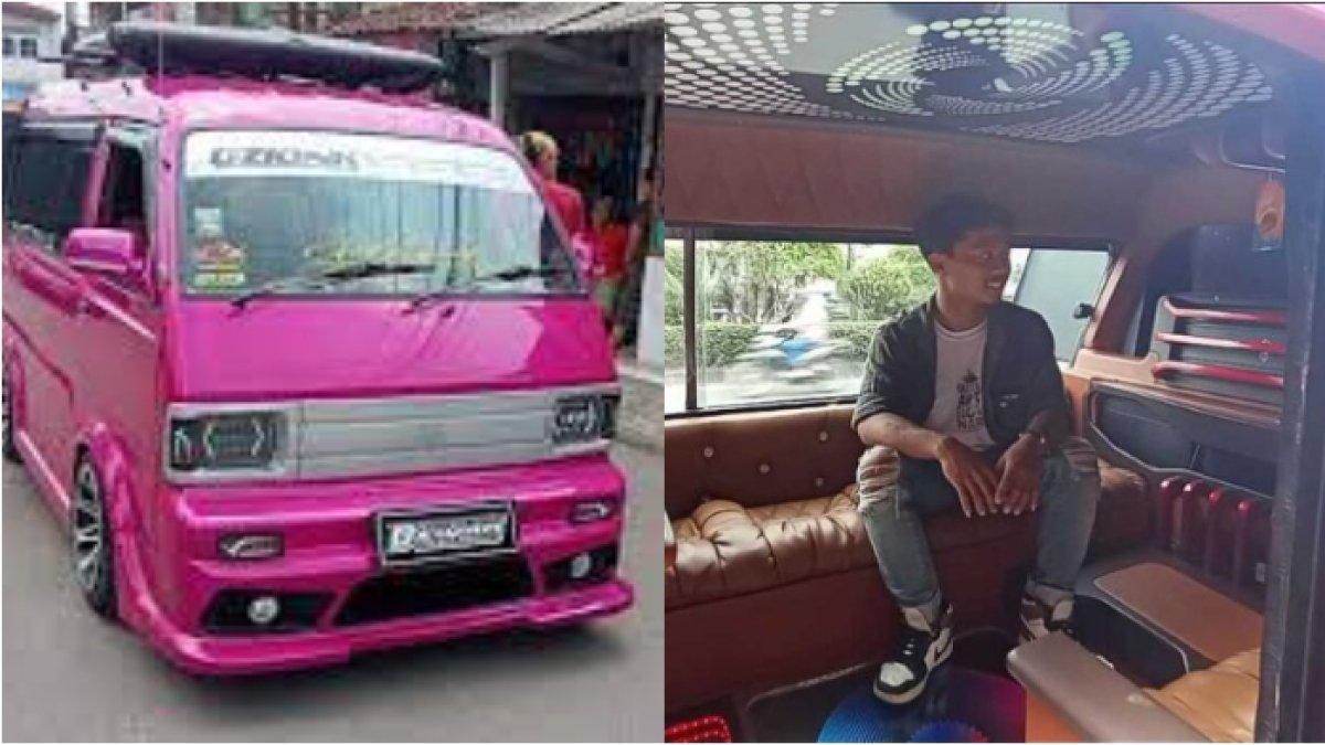 Angkot mewah dilengkapi sound system bak bussines class