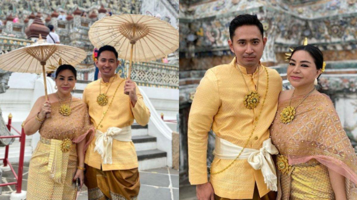 Anisa dan Edwin terlihat liburan ke Thailand.