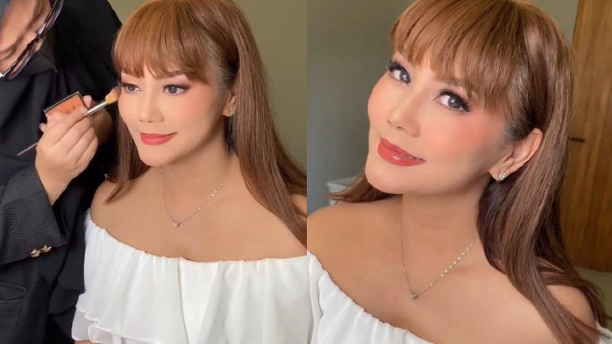 Anita Hara tampil cantik dengan makeup flawless di momen lamaranya.
