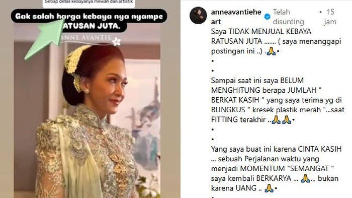 HARGA KEBAYA MAIA ESTIANTY - Anne Avantie mengungkapkan bahwa dirinya tidak menetapkan tarif ketika Maia Estianty memintanya untuk mendesain busana.