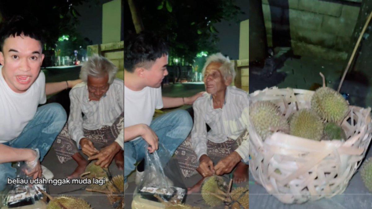 Anwar bertemu Kakek Yamin yang berjualan buah durian hingga dini hari