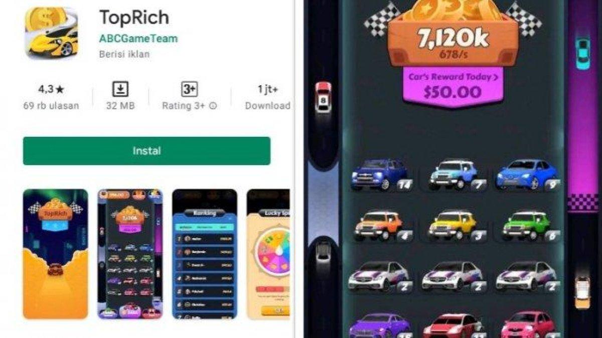 Top Rich merupakan aplikasi penghasil uang yang dapat menambah saldo rekening langsung ke akun pribadi kalian.