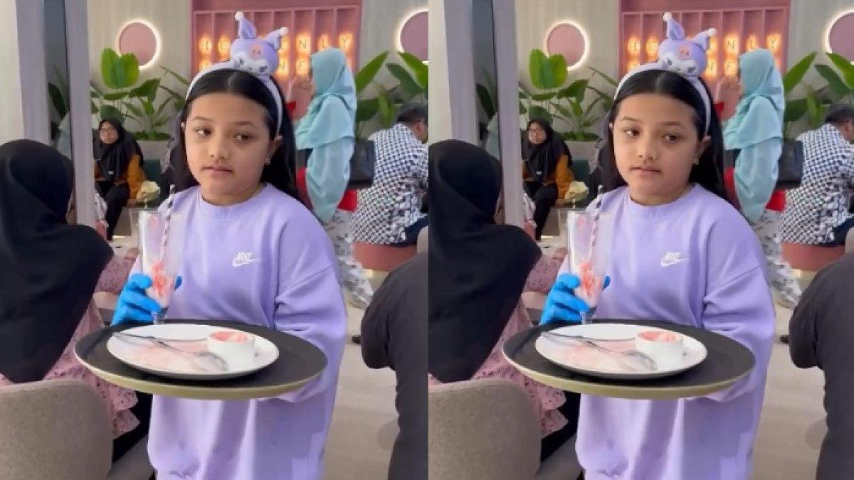 Arsy Hermansyah Jadi Waitress di Cafe