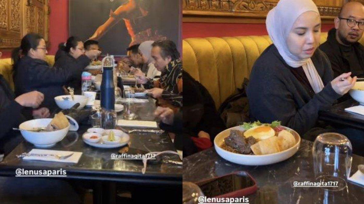 Artis Arya Ariestya makan di Le Nusa Paris milik Raffi Ahmad dan Nagita Slavina.
