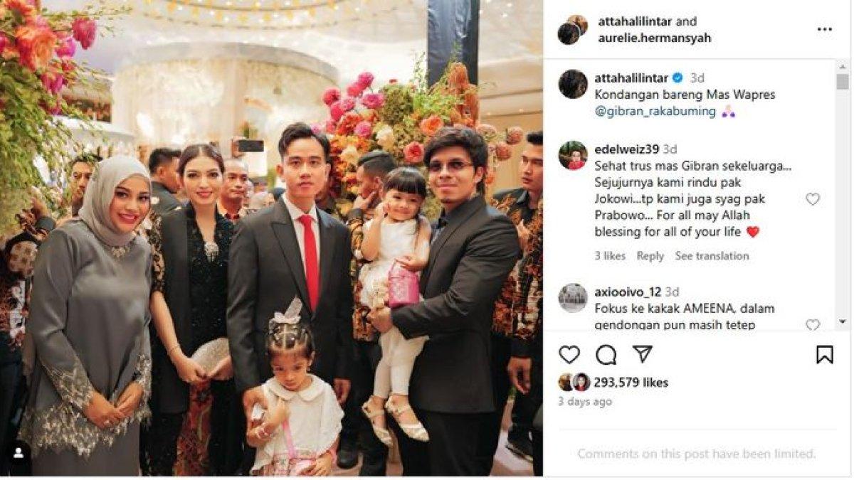 GAYA MODIS SELVI ANANDA - Atta Halilintar bagikan momen kondangan bersama Selvi Ananada di pernikahan Febby Rastanty.