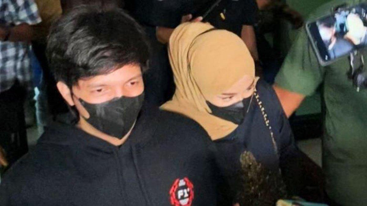 Atta Halilintar dan Aurel Hermansyah sambangi Polres Metro Jakarta Selatan, Rabu (4/9/2024) malam.