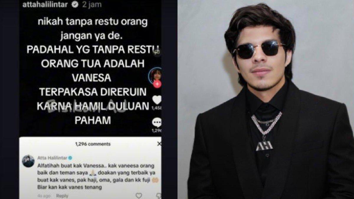 Atta Halilintar memposting ulang unggahan soal Vanessa Angel dan Bibi Ardiansyah