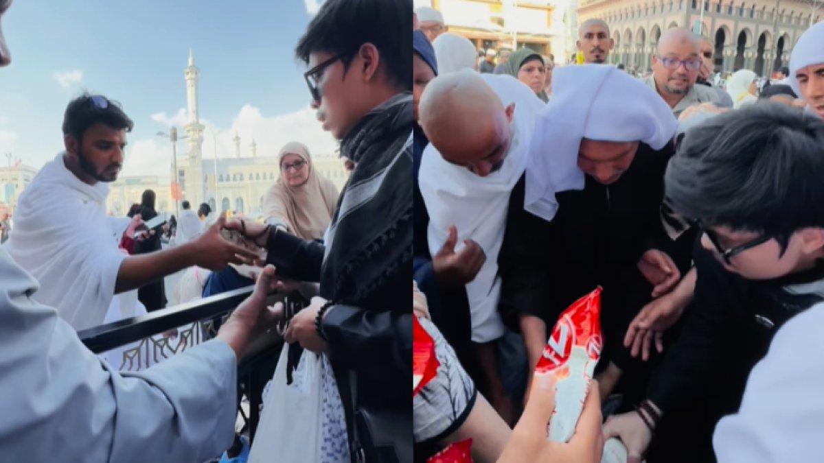 Atta sampai dikerubungi orang-orang yang mengharap takjil darinya.