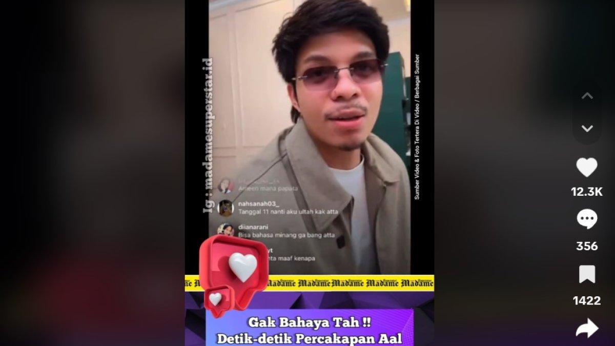 Atta Halilintar meminta Aaliyah dan Thariq mengecilkan volume suara mereka.
