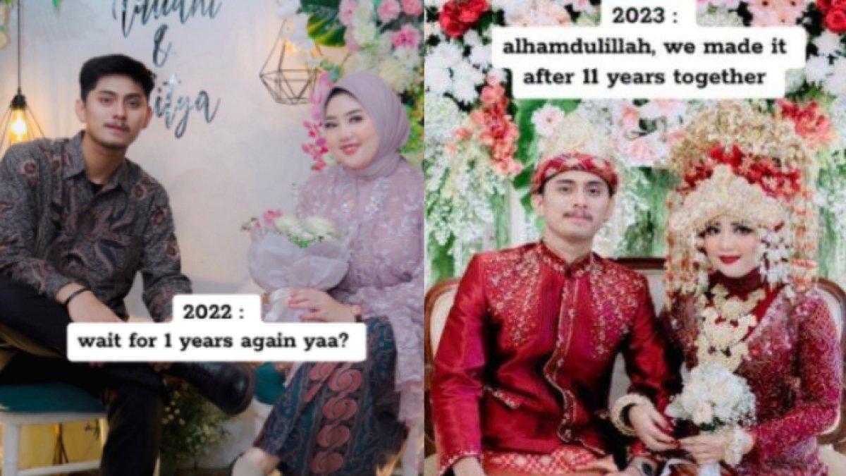 Auliani Bismi dan Aji resmi menikah.