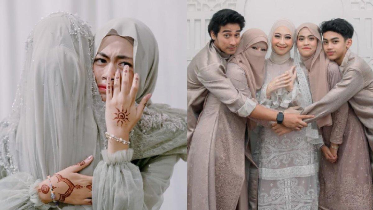 Ayla Azzura menangis ketika melepas Adiba Khanza menikah