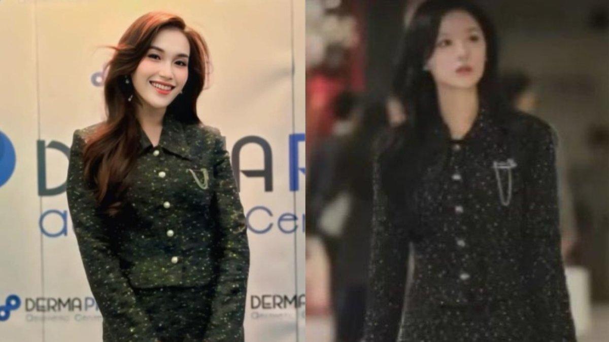 Ayu Ting Ting bergaya ala Hong Hae In