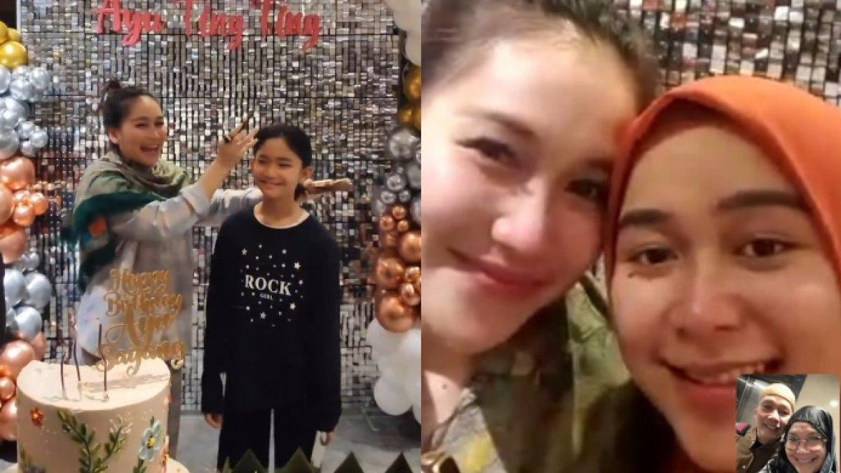 Ayu Ting Ting video call orang tua