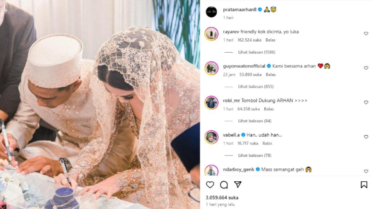 Azizah Salsha posting foto akad nikah