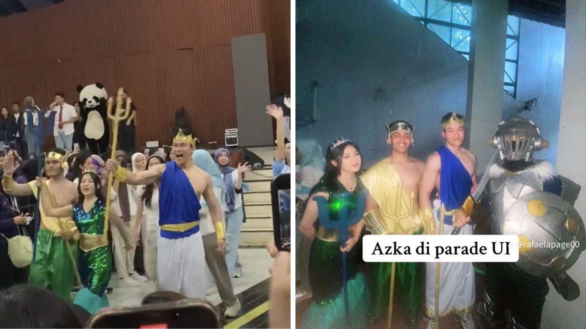 Azka nampak tak jaim