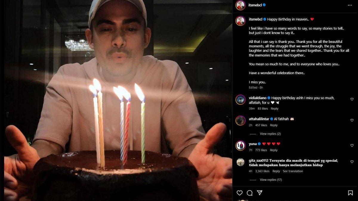 BCl peringati hari ulang tahun mendiang sang suami, Ashraf Sinclair.