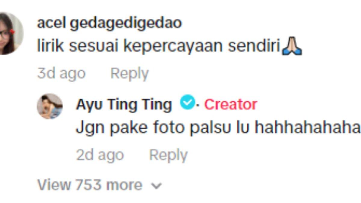 Balasan Ayu Ting Ting saat Bilqis dicibir netizen gara-gara nyanyi lagu Korea (4)