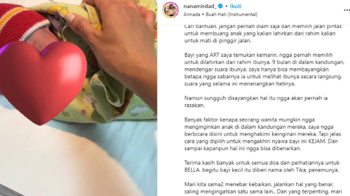 Bayi itu kemudian diberi nama