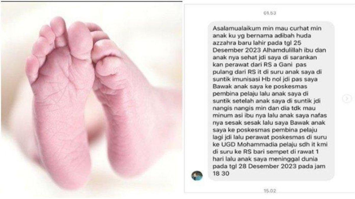 Bayi meninggal usai disuntik imunisasi
