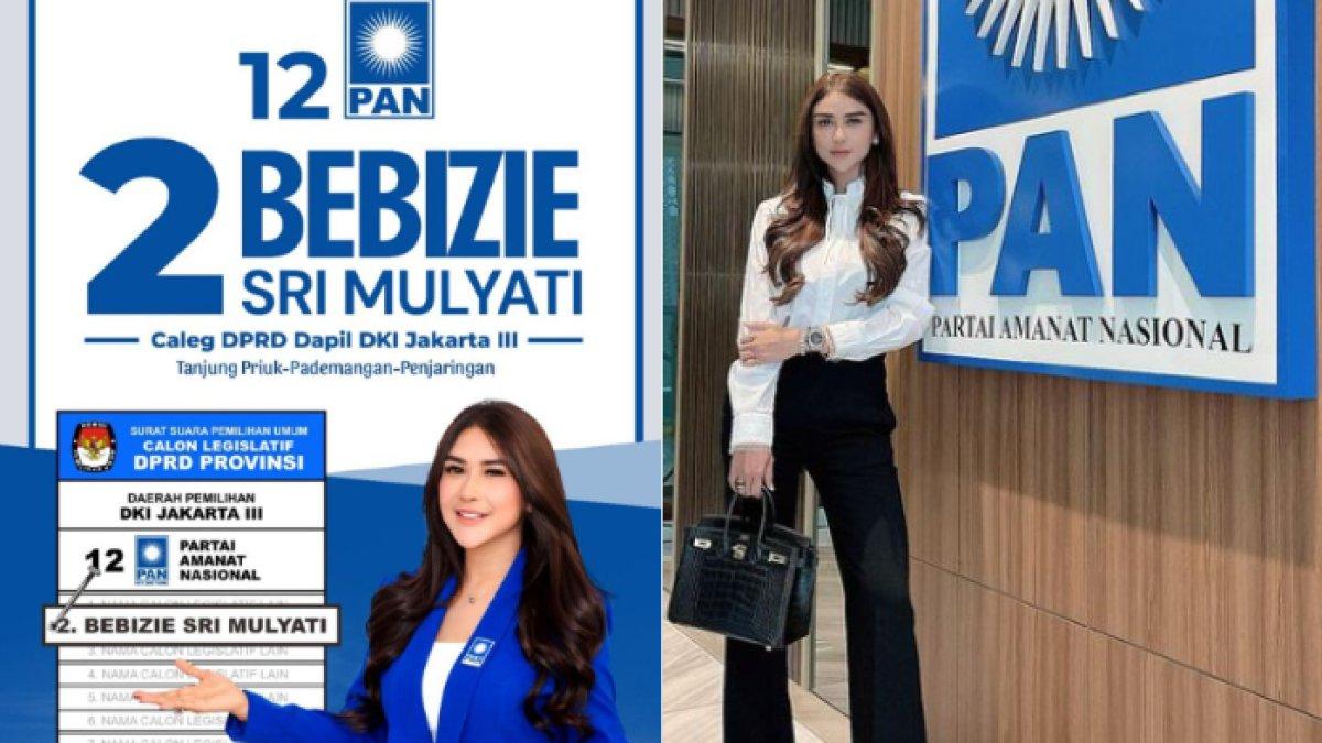 Bebizie bergabung dengan PAN dan menjadi caleg untuk DPRD DKI Jakarta