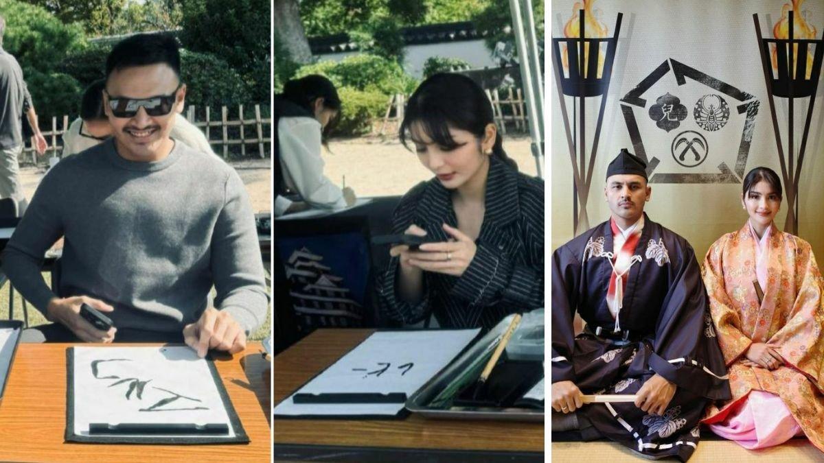 Belajar bikin kaligrafi Jepang