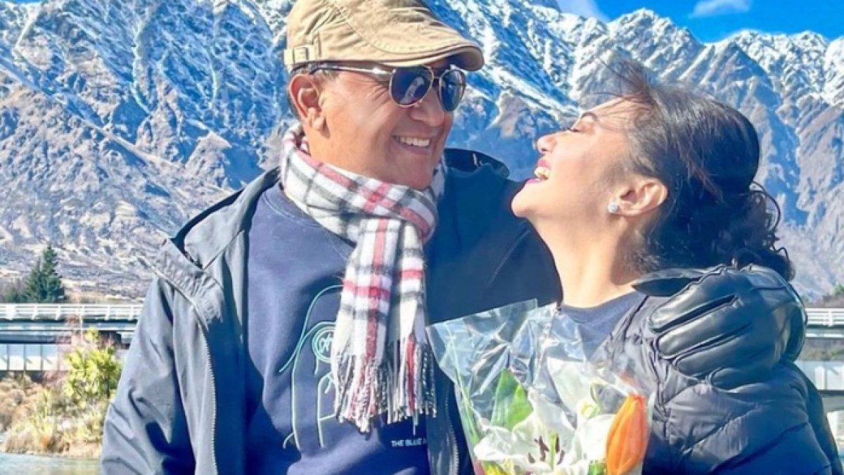 Bella Saphira dan Agus Surya Bakti liburan ke New Zealand