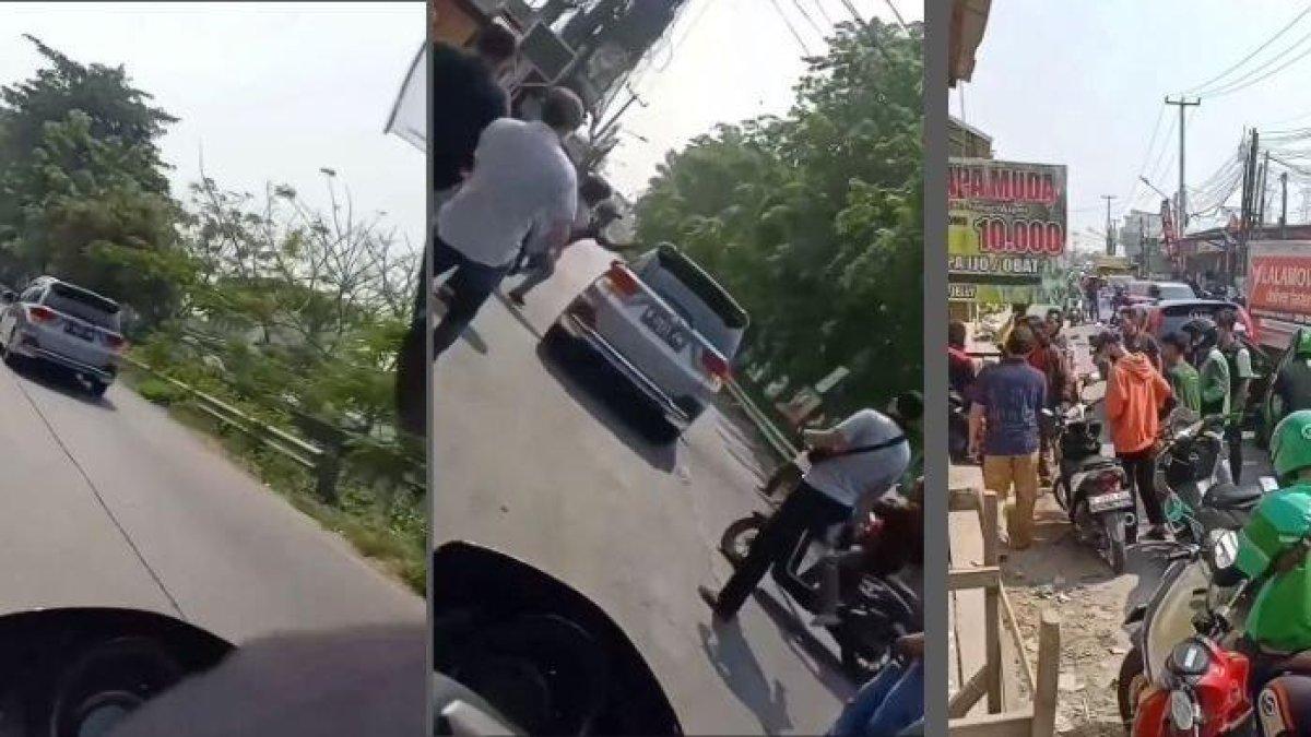 Beredar sebuah video detik-detik pengejaran terduga pelaku hipnotis di Bekasi, Jawa Barat.