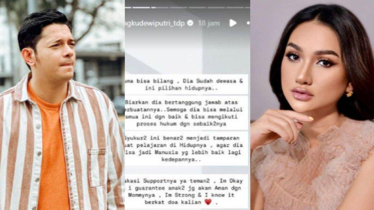Reaksi Tengku Dewi setelah Andrew Andika ditangkap karena kasus narkoba