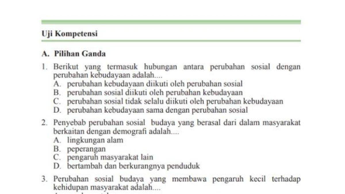 Berikut ini soal dan kunci jawaban IPS kelas 9 halaman 149 150 Kurikulum 2013 Uji Kompetensi Bab II.