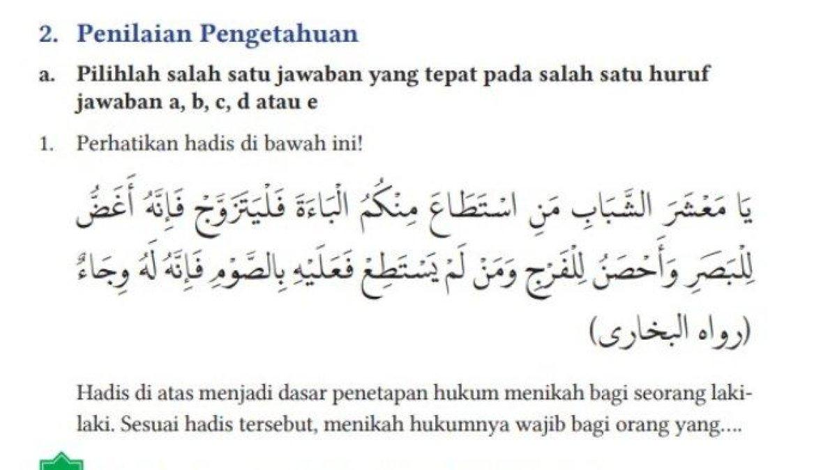SOAL PAI KELAS 11 - Berikut kunci jawaban PAI kelas 11 halaman 288 289 290 Kurikulum Merdeka, Penilaian Pengetahuan Bab 9 bagian pilihan ganda.