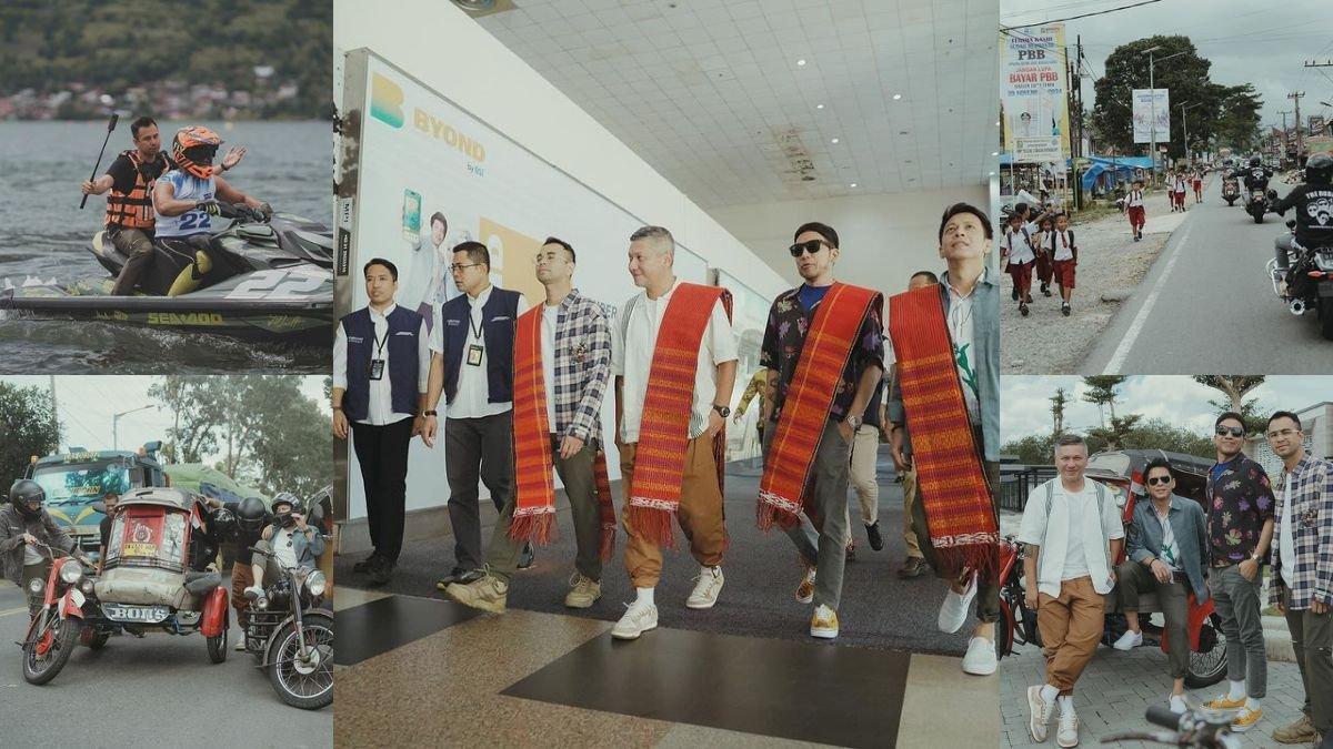 Berikut sederet potret The Dudas-1 touring ke Medan, kunjungi event Aquabike di Danau Toba, mencoba pengalaman naik jetski hingga dapat gift jaket!