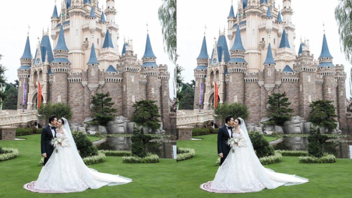 Berkonsep ala Cinderella Wedding, Sandra Dewi akhirnya bisa mewujudkan impian pernikahannya.