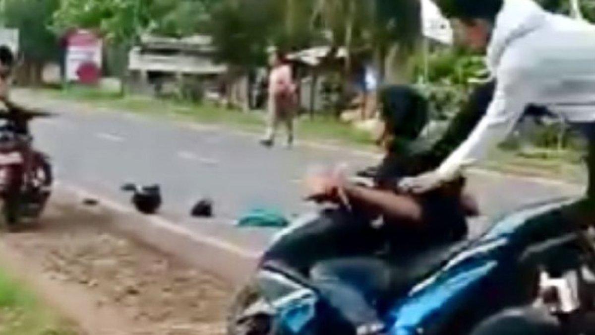 Bidik layar video peristiwa pencuri ditendang korban di Lampung Timur.