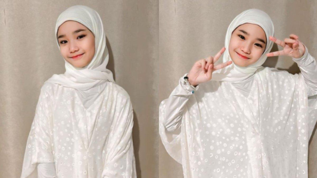 Bilqis tampil memakai hijab.