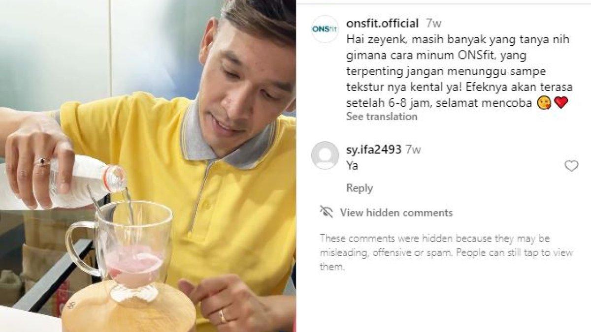 Ruben Onsu juga memiliki bisnis bernama ONSfit, yakni suplemen kesehatan yang dapat melancarkan pencernaan.