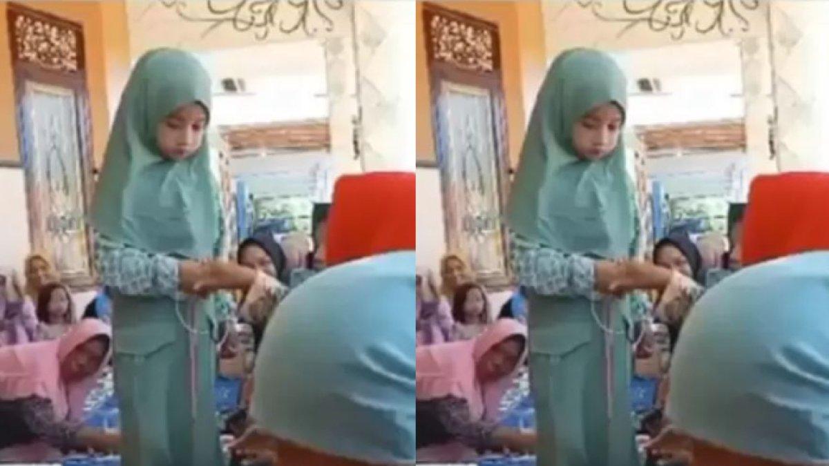 Bocah 7 tahun lamaran, isi seserahan serba mewah