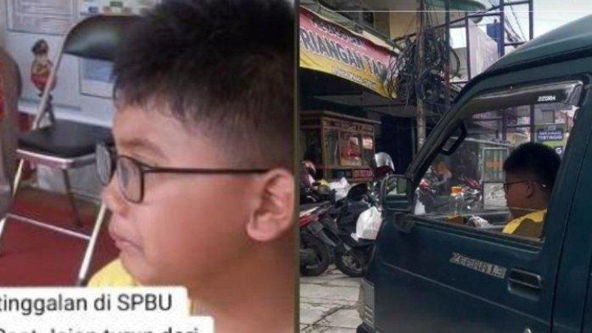 Bocah Nangis Tertinggal