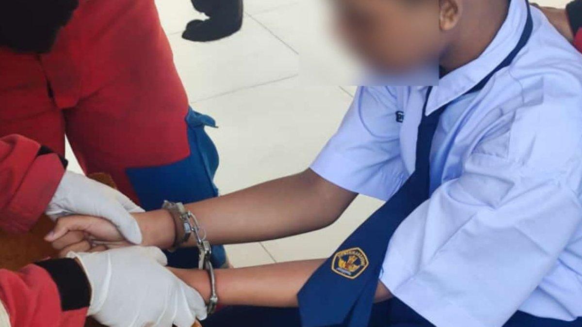 Bocah di Tanjung Priok malah terborgol saat main polisi-polisian