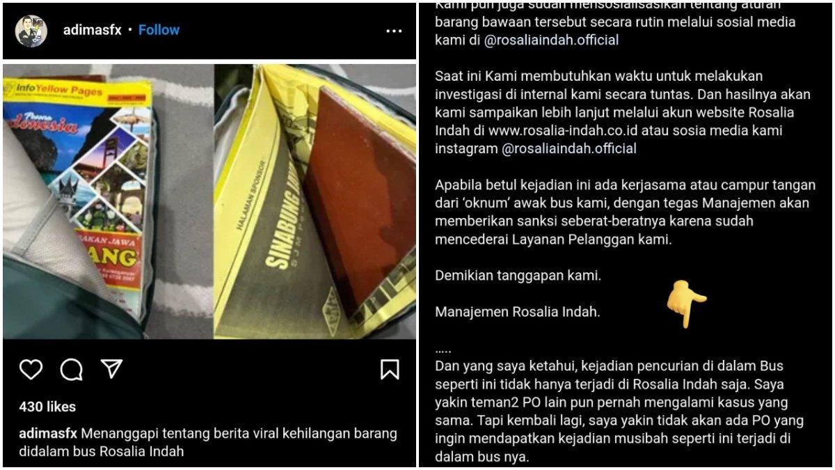 Bos perusahaan Rosalia Indah bersuara, termasuk CEO FX Adimas Rosdian.