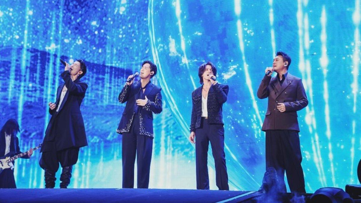 Boyband asal Taiwan, F4 beri kejutan penggemar reuni di atas panggung.