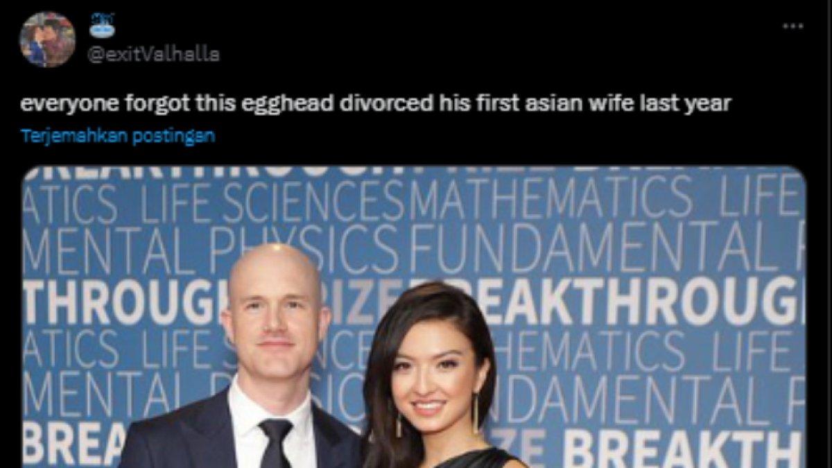 Brian Armstrong digosipkan pernah menikahi Raline Shah