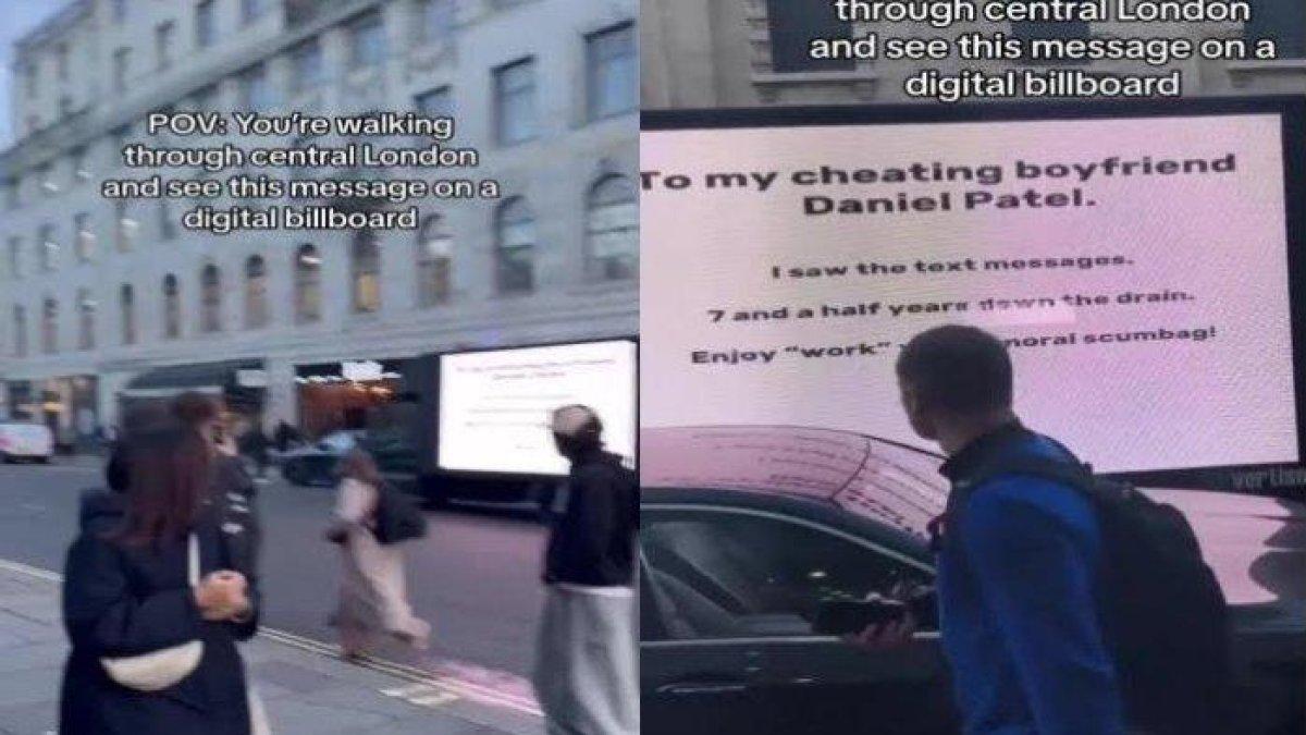 Bunyi tulisan di iklan yang dipasang wanita untuk pacarnya yang selingkuh