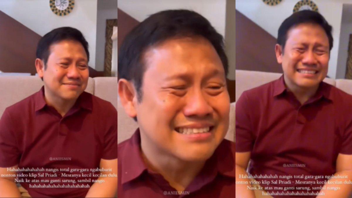 Cak Imin mewek lantaran menonton video klip lagu Mesra-mesranya Kecil-kecilan Dulu milik Sal Priadi