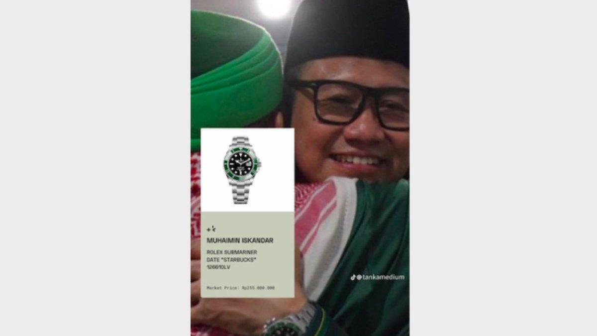 Cak Imin miliki jam tangan Rolex Submariner Date “Starbucks”